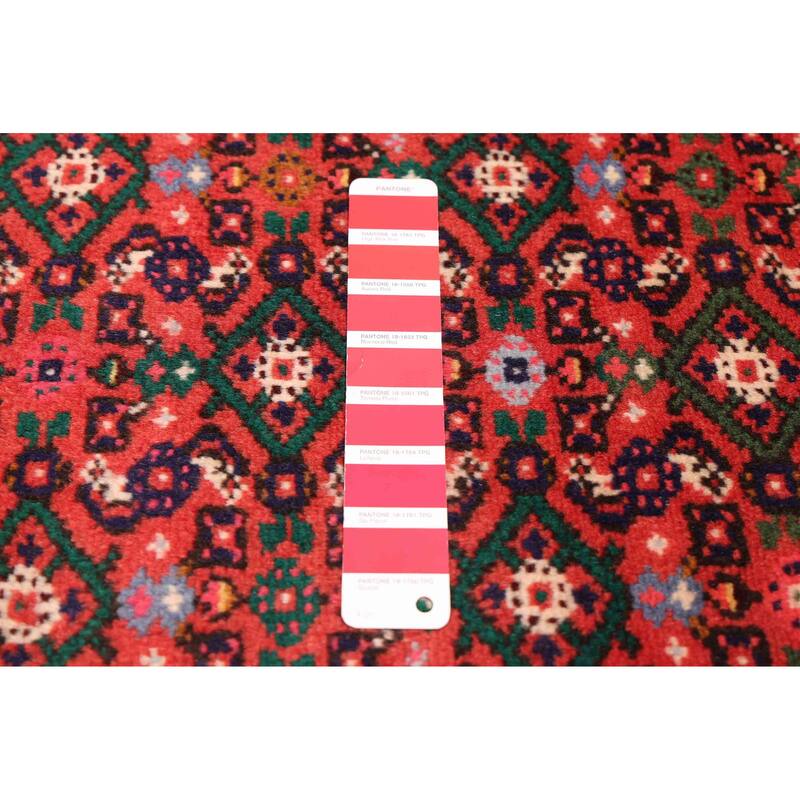 ECARPETGALLERY Hand-knotted Andelz Red Wool Rug - 2'10 x 10'2