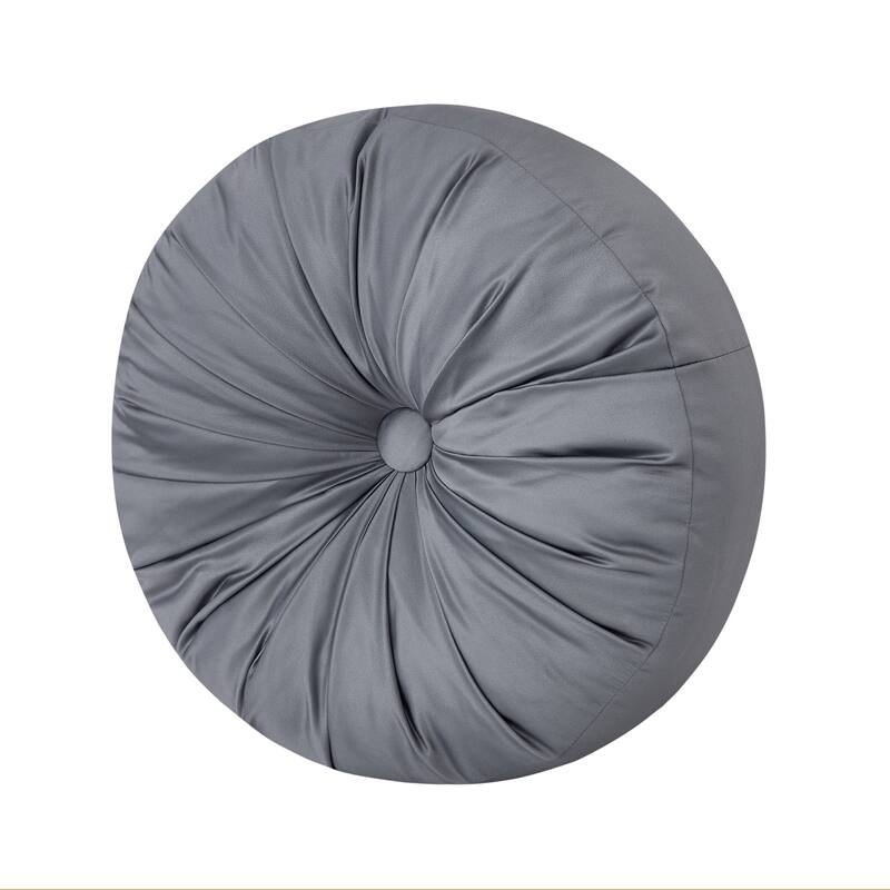 Lisbon Round Decorative Throw Pillow - Polyester - Slate - Accent