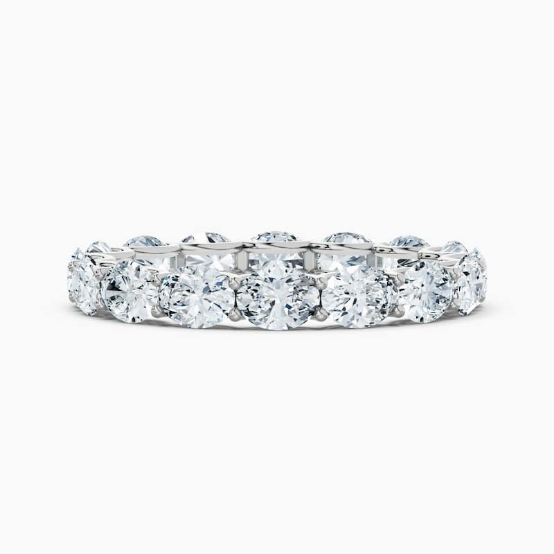 Auriya 14k Gold Oval East-West Lab Grown Diamond Eternity Band 1.80 - 8.25 ct. tw. (F-G, VS) - 2.40 ct. wt. - 5.5 - White