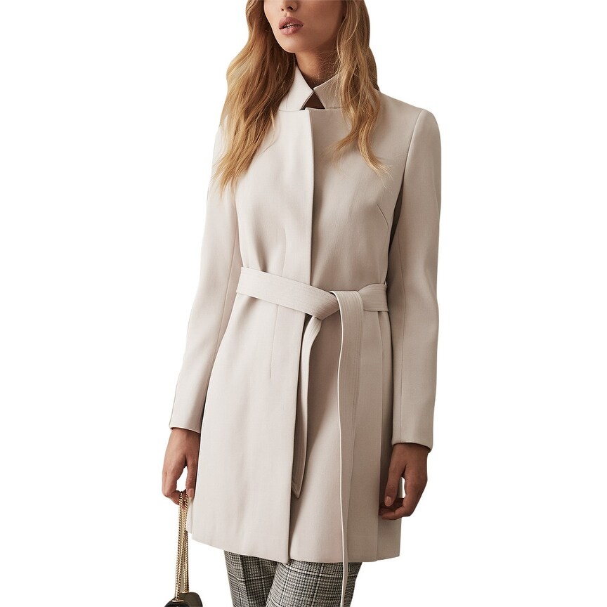 wrap collar coat