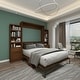preview thumbnail 26 of 26, Brentwood Queen Murphy 2-pier Desk Bed