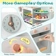 preview thumbnail 7 of 5, Wooden Play Supermarket for Kids with Checkout Counter and Knobs - 37" x 24" x 33"