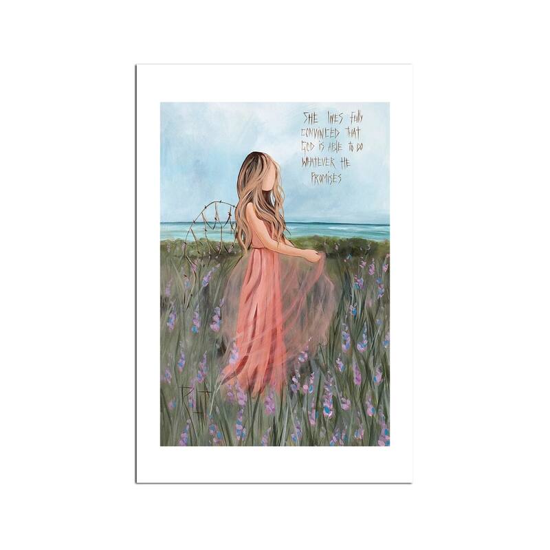 She Lives Fully Fine Art Paper Print by Ruth's Angels - Multi