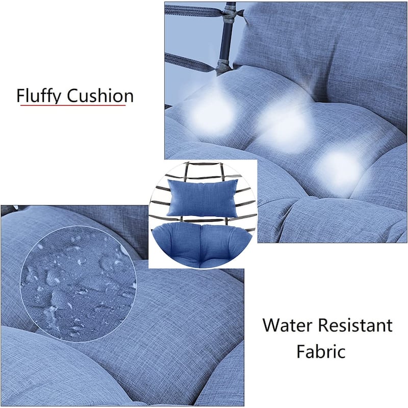Indoor & Outdoor Foldable Hanging Egg Chair Without Stand