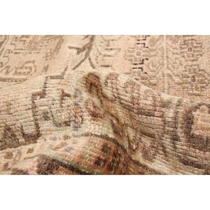 ECARPETGALLERY Hand-knotted Sarabi Beige, Brown Wool Rug - 7'9 x 11'3