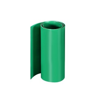 Gaine Thermorétractable PVC Noire - 75 Mm De Large à Plat - Pour 3 Pièces De 1 Mètre - Uxcell