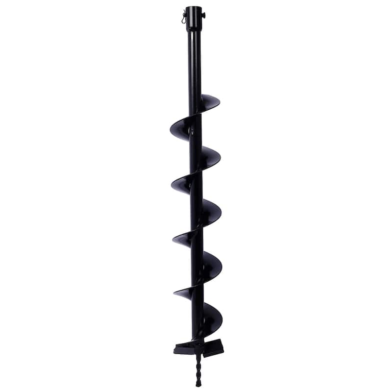 7 Piece Steel Hole Digger Replacement Auger Bits,4"+6"+8"+12"+ROD KIT