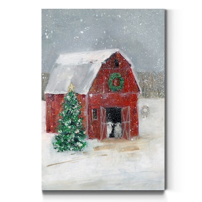 Christmas on the Farm I-Premium Gallery Wrapped Canvas - Ready to Hang