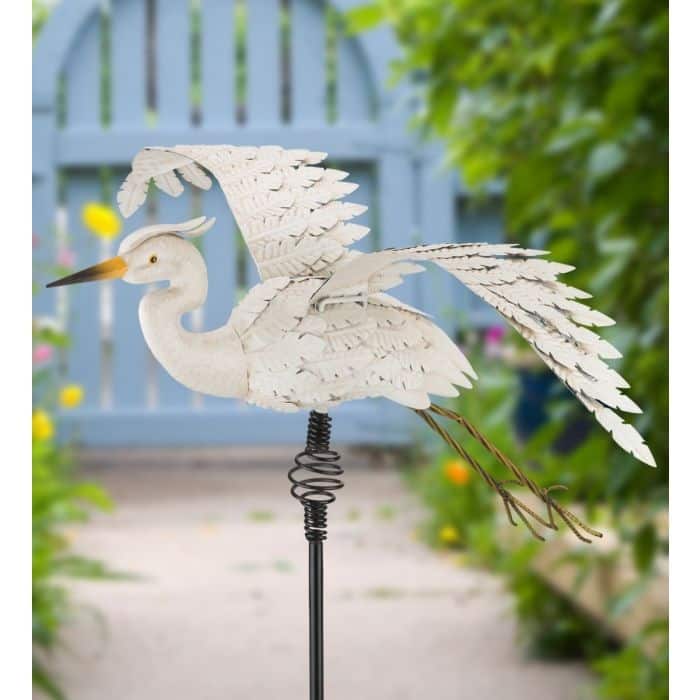 Bird Bouncie Stake - Egret