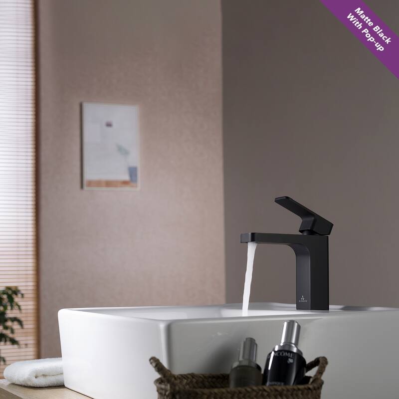 Solid Brass Lead-free Single-handle High Arc Bathroom Faucet