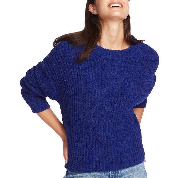 slide 1 of 2, 1.State Womens Mock Sweater Textured Cozy
