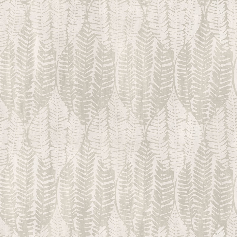 Galerie Wallcoverings Bazaar Wasabi Leaves Design Non-woven Metallic Wallpaper Roll - 33 feet x 21 inches - Beige
