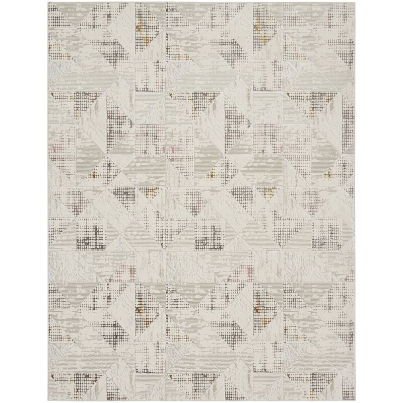 Cimu Power Loomed Abstract Modern Non Skid Stain Resistant Area Rug By HomeRoots
