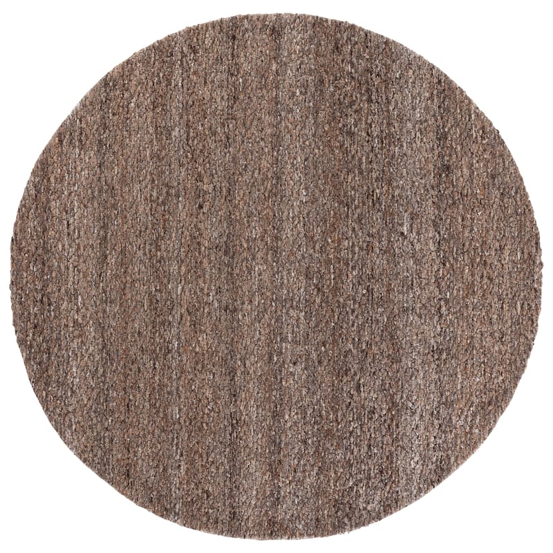 SAFAVIEH Handmade Harvest Kazuho Rug - 6' Round - Brown