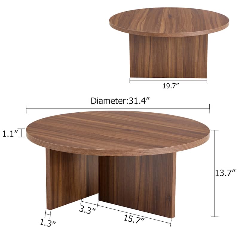 Versatile Round Coffee Table Modern Minimalism with Nordic Elegance