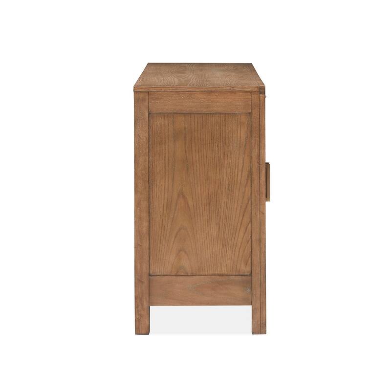 Magnussen Home Lindon Belgian Wheat Buffet - 64''W x 18''D x 34''H