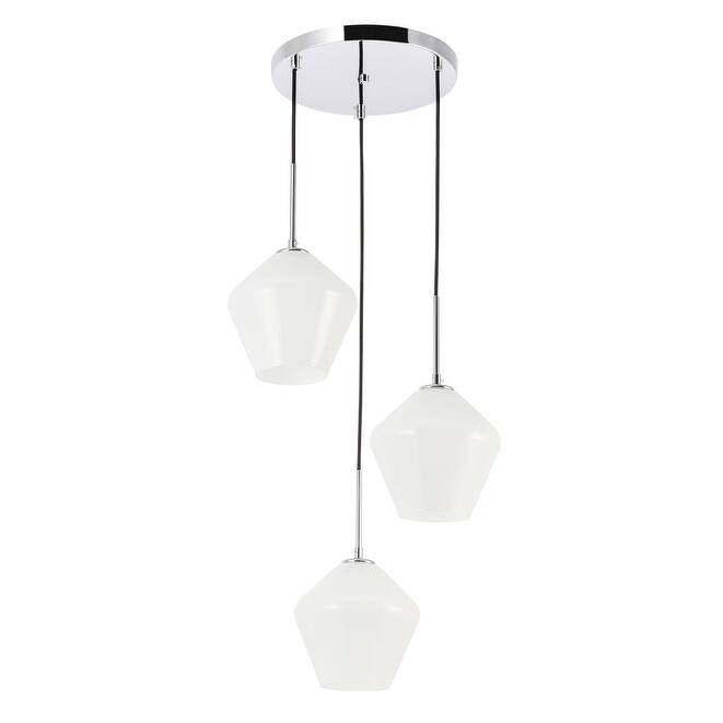Gerald 3-Light Glass Pendant