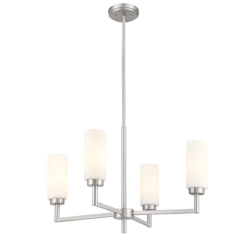 Bellevue SHCH83096 4 Light 26" Wide Chandelier with Opal Glass Shades
