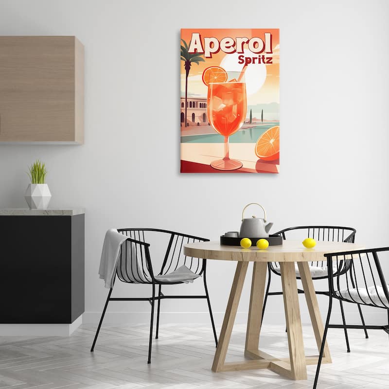 Stupell Bright Tropical Aperol Spritz Canvas Wall Art Design By Andreas Magnusson