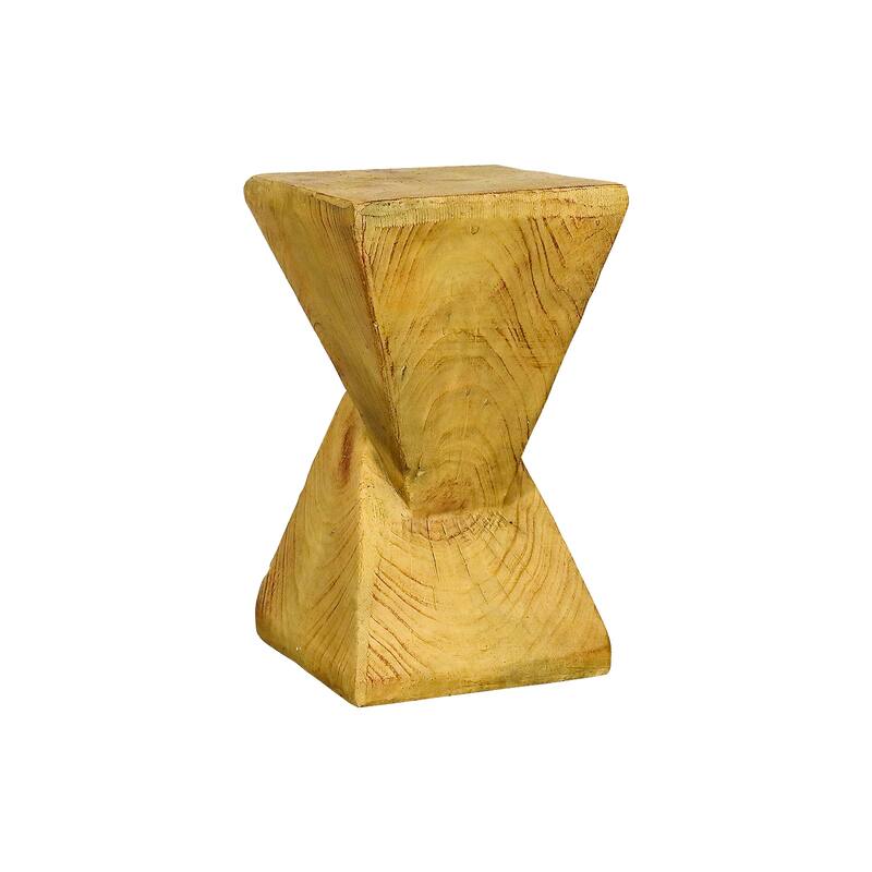 Outdoor Concrete Side Table, Morden Geometric End Table for Home Decor
