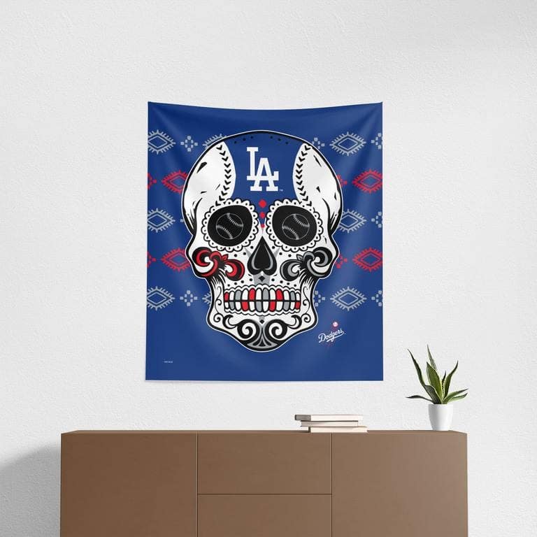 MLB Candy Skull Printed Wall Hanging
