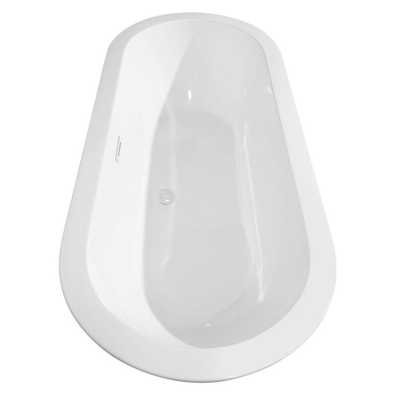 Wyndham Collection Soho 68" Free Standing Acrylic Soaking Tub with