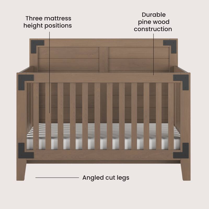 Child Craft Lucas 4-in-1 Convertible Baby Crib