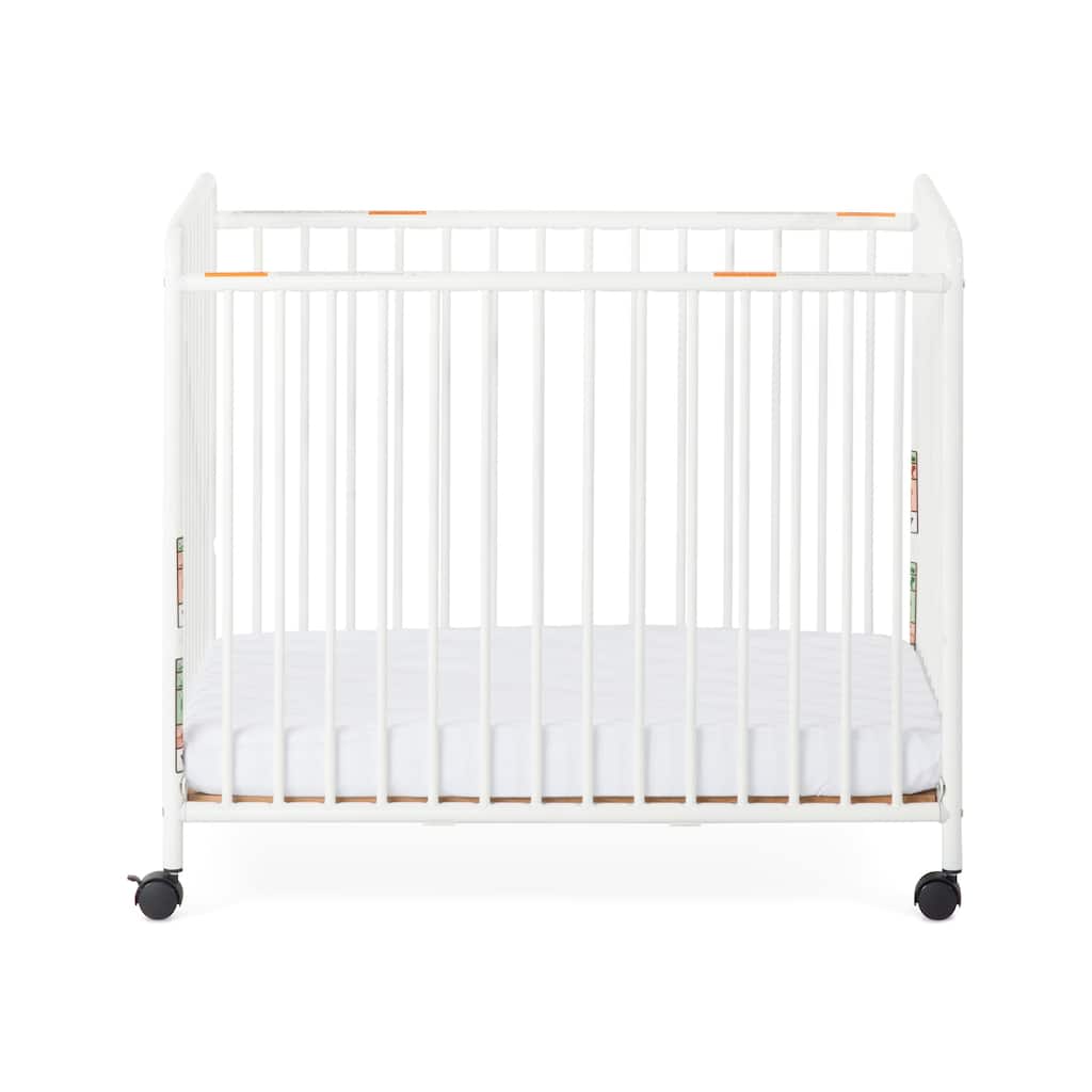 Child Craft Siesta Metal Non-Folding Slatted Compact Crib