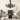 Black Metal Antique Style Chandelier with Scrolls