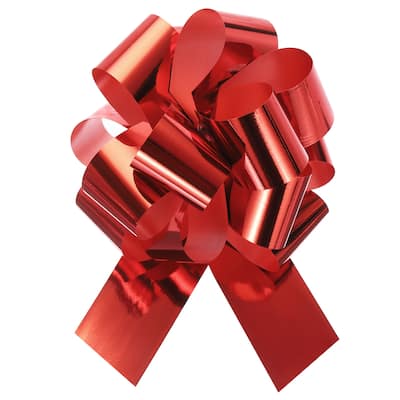 10pcs Metallic Large Big Pull Bow Gift Wrapping Bows Ribbon for Decor