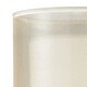 preview thumbnail 4 of 3, Ashland 2-Light Vanity Lamp in Matte Black with Webbed Organza and White Fabric Shades