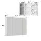 preview thumbnail 14 of 16, Sleek Anti-Fog Bathroom Medicine Cabinet with Dimmable LED Lights - 45.9"