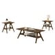 preview thumbnail 26 of 38, Roundhill Furniture Arona Mid-Century Modern Wood 3-Piece Coffee Table Set