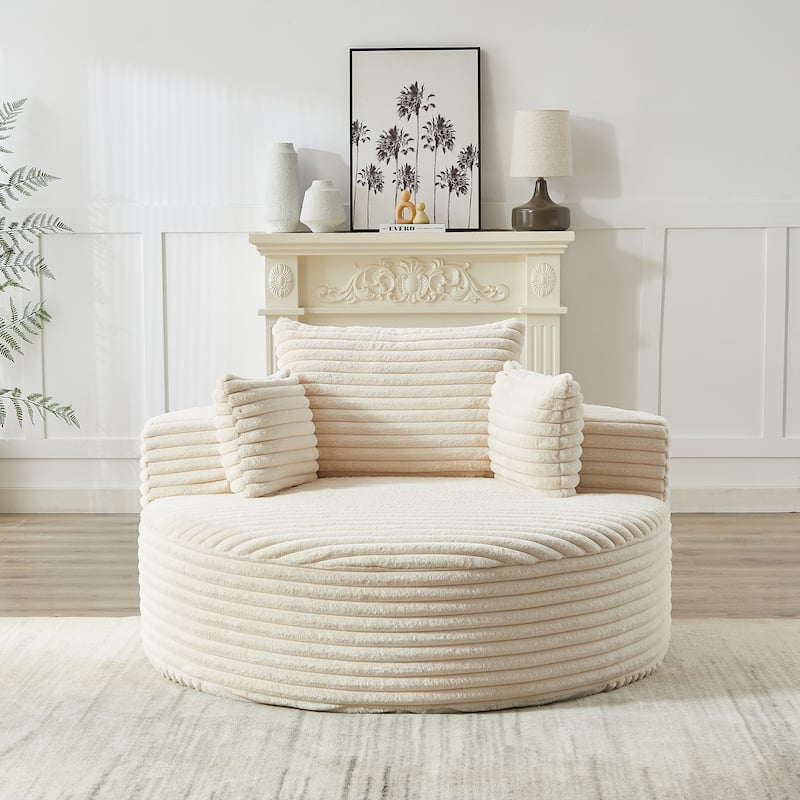 GDFStudio - Emberwood Corduroy Single Sofa Cloud Recliner