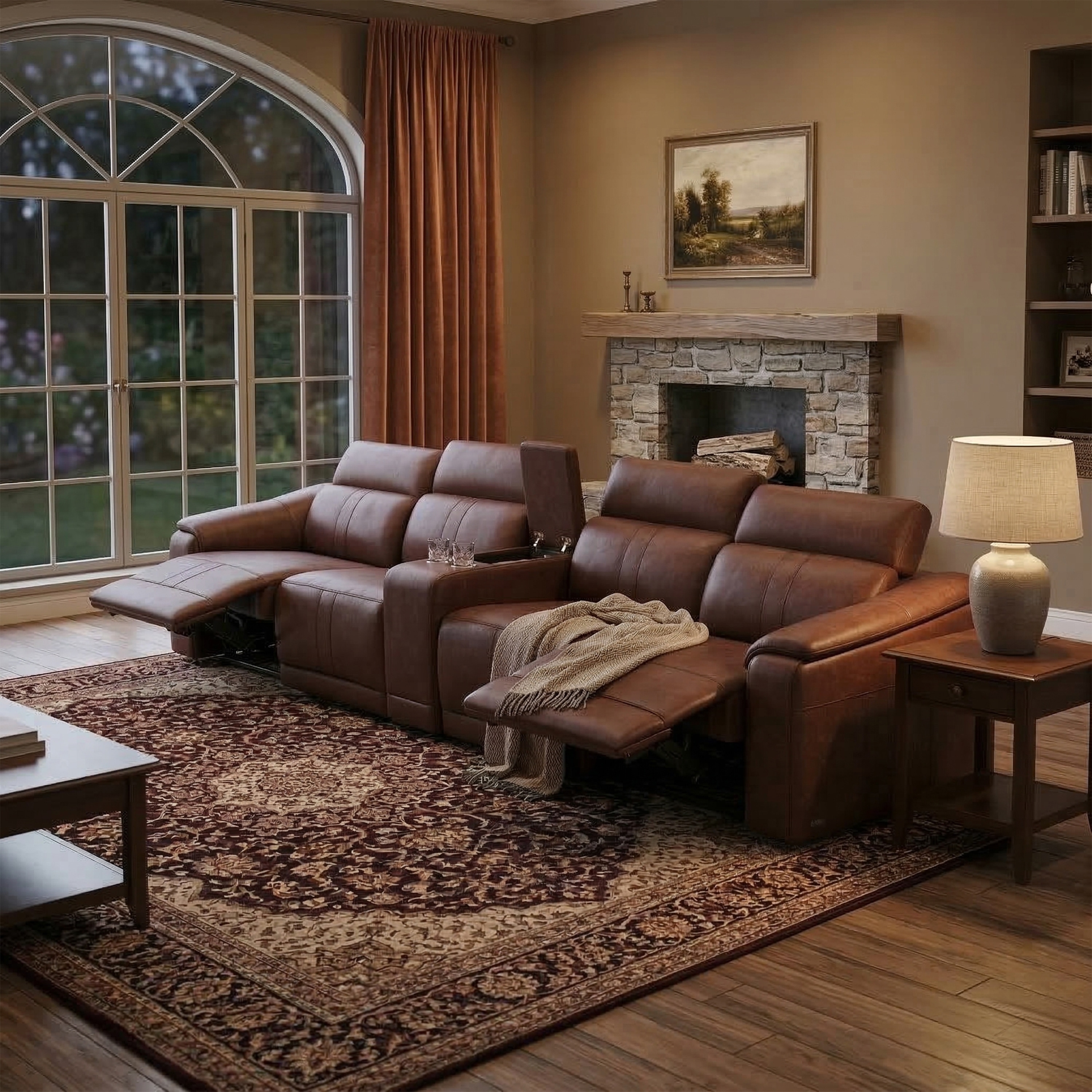 Power Recliner 5-Piece Sofa Set with Storage Console