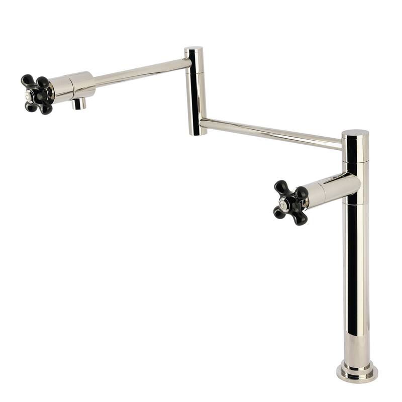 Kingston Brass KS470.PKX Duchess 3 GPM Single Hole Pot Filler with - Polished Nickel