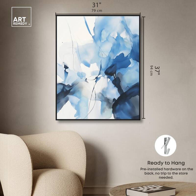 Fleur Bleue II Canvas by Art Remedy