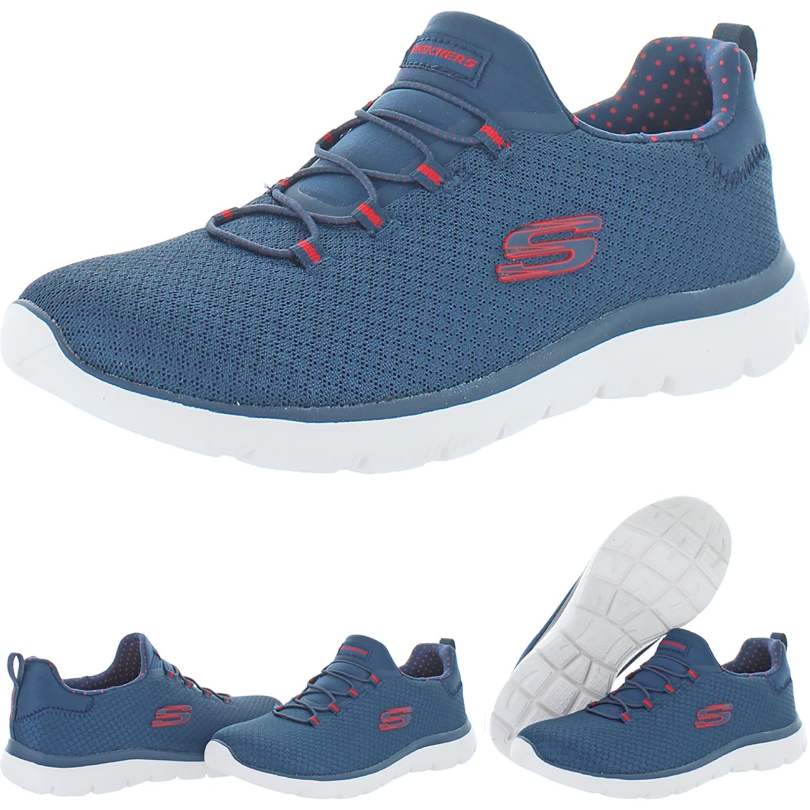 skechers memory foam womens navy