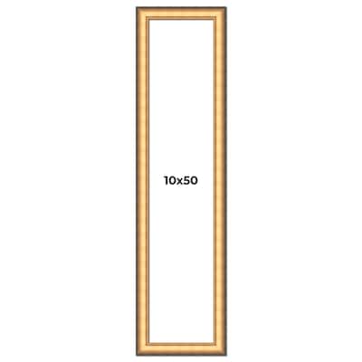 10x50 Frame Gold Plein Aire Solid Wood Picture Frame Width 2 Inches |