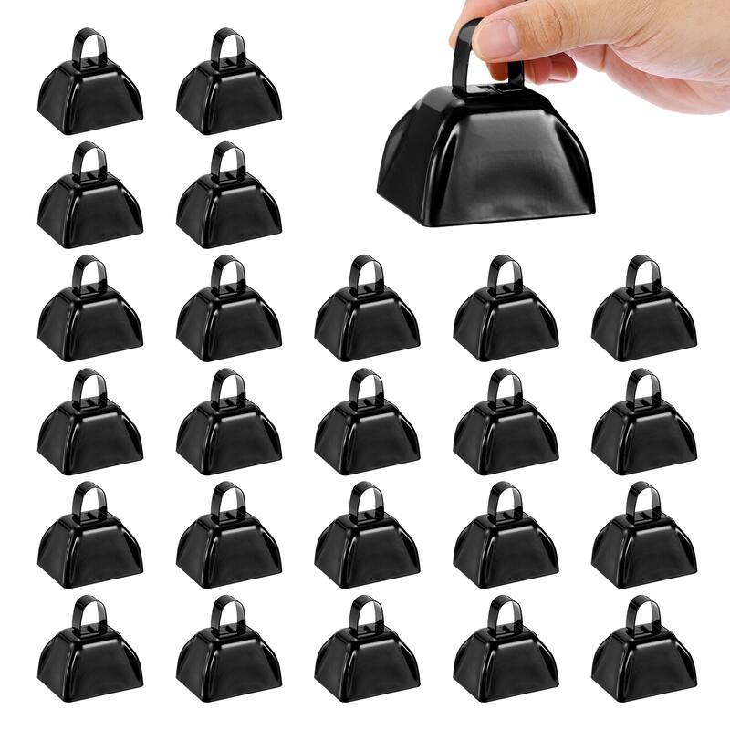 24pcs 3 inch Cow Bells for Football Games Cow Bells for Sporting Events