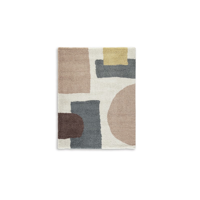 Signature Design by Ashley Flynnwick Pink/Beige 5' x 7' Rug - 63" W x 85" D x 1" H