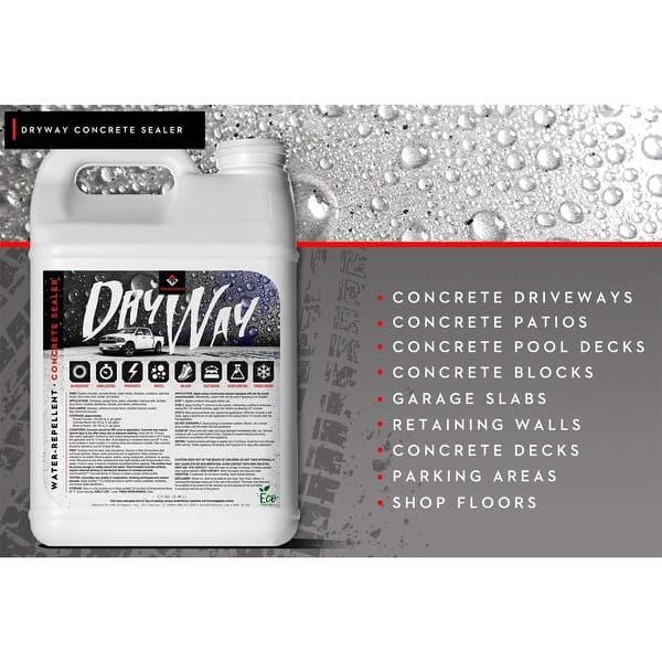 RadonSeal DryWay Outdoor Concrete Driveway Clear Penetrating ...