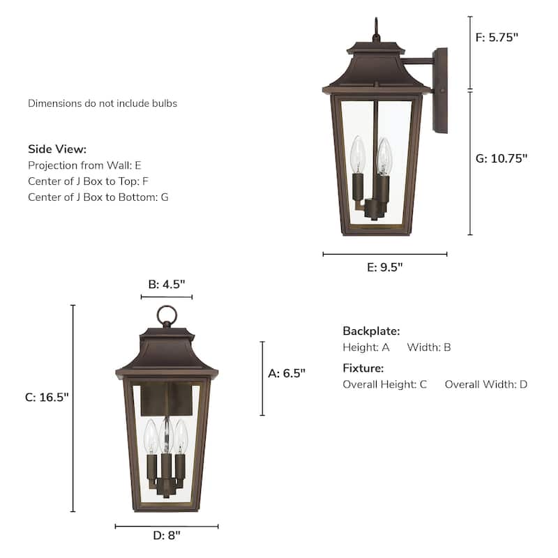 Hunter Spring Cove Outdoor Wall Light - Front Porch, Patio, Garage, Pergola - Traditional, Mission - Resists Corrosion!