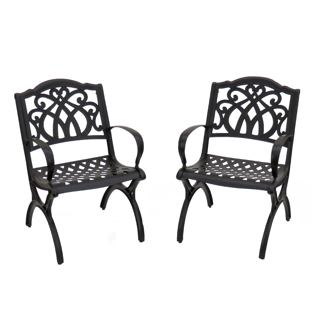 Leeds Collection 2-Piece All-Weather Chair Set by National Tree Company - 36 inches