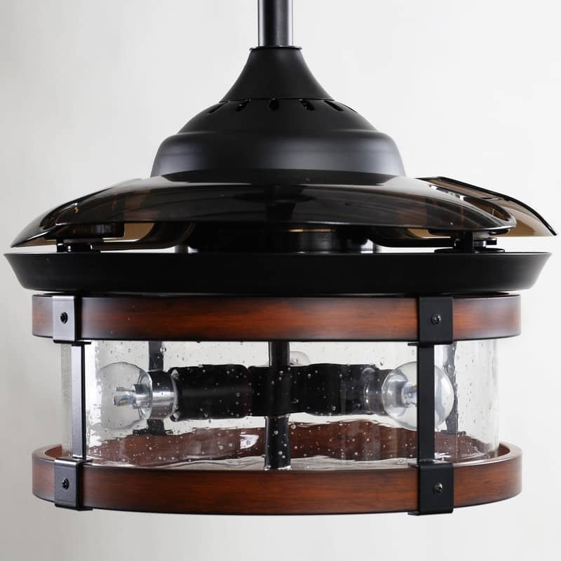 36 Inch 3-Blade Caged Ceiling Fan with Remote Control