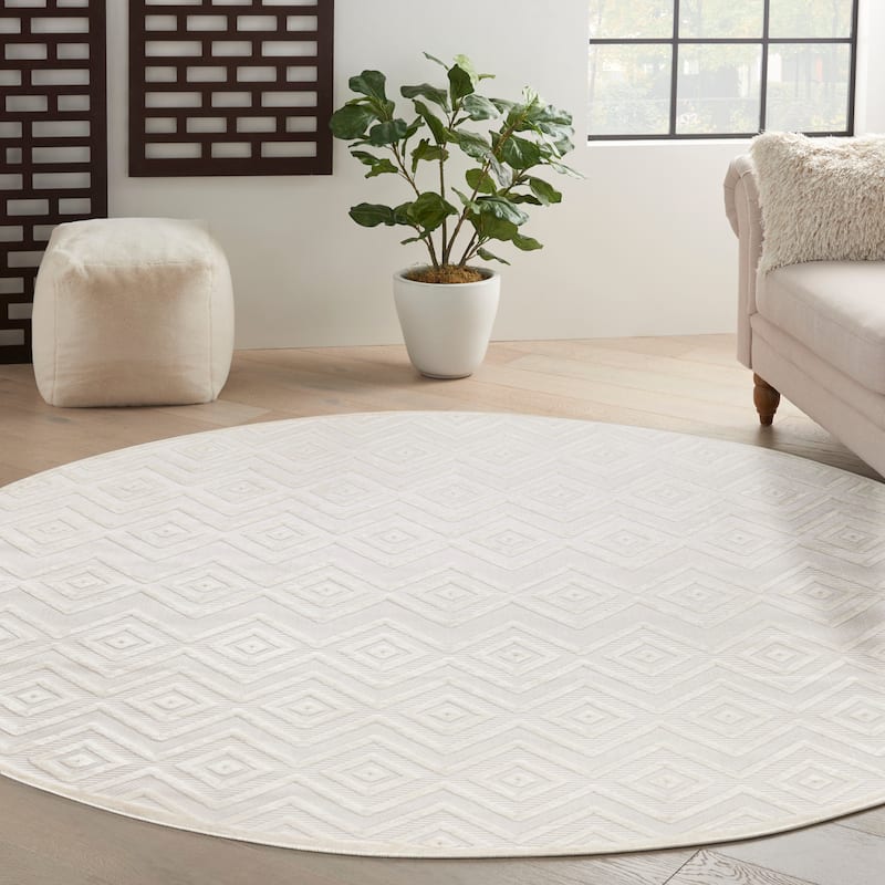 Nourison Versatile Indoor/Outdoor Geometric Flatweave Area Rug