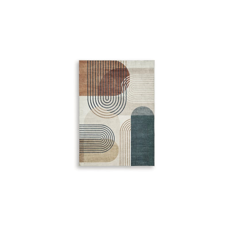 Signature Design by Ashley Farrendale Brown/Beige Washable Area Rug