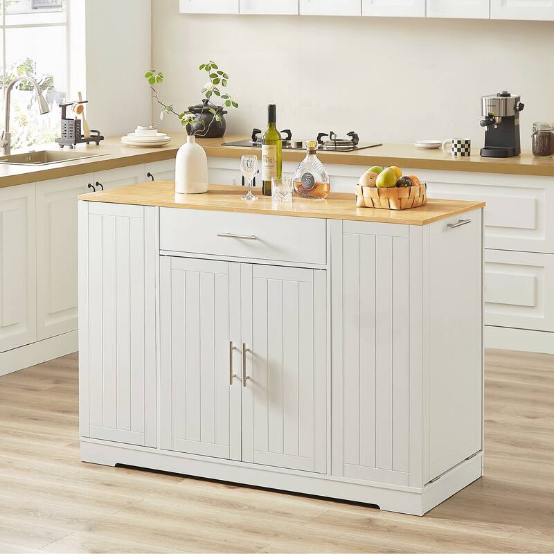 Kitchen Storage Islands with Drawers and Trash Can Storage for Kitchen & Dining