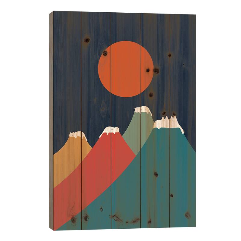 Cat Landscape X Print On Wood by Lim Heng Swee - Multi-Color - 40x26x1.5