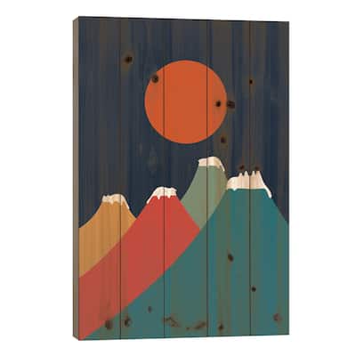 Cat Landscape X Print On Wood by Lim Heng Swee - Multi-Color